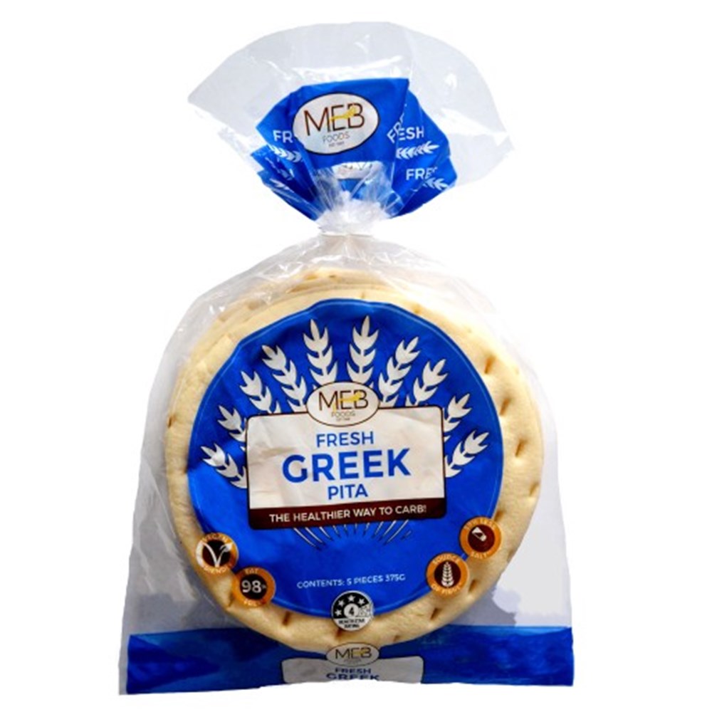 PITA GREEK 18CM (7 INCH) 5PK X 12