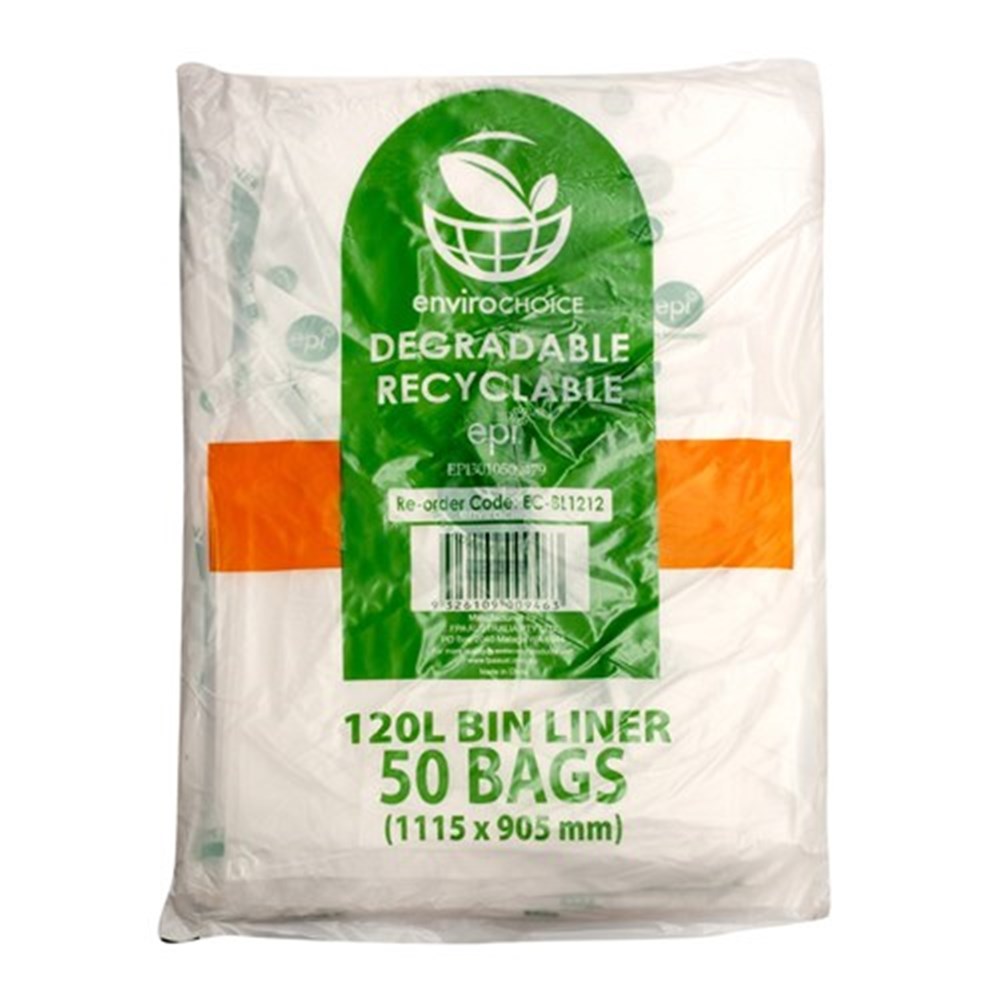 GARBAGE BAGS BIN LINER BIODEGRADABLE 120 LT