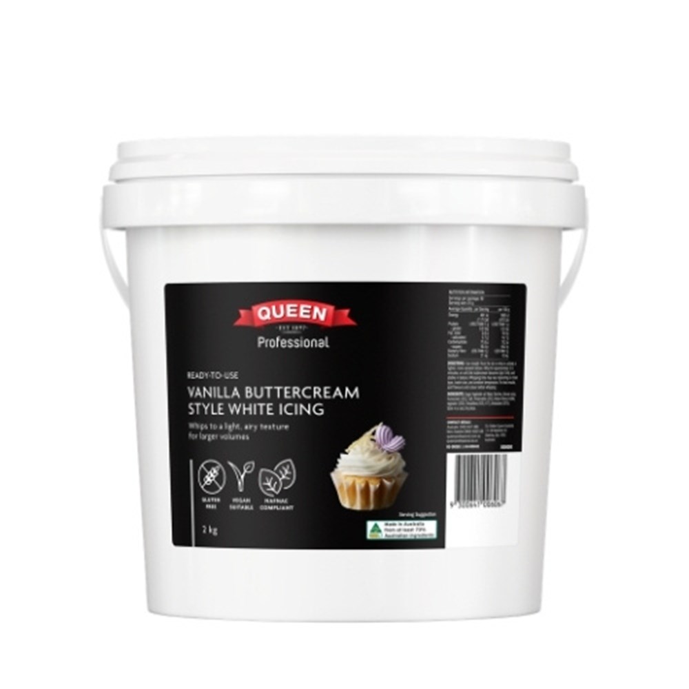 ICING BUTTERCREAM VANILLA WHITE 2KG
