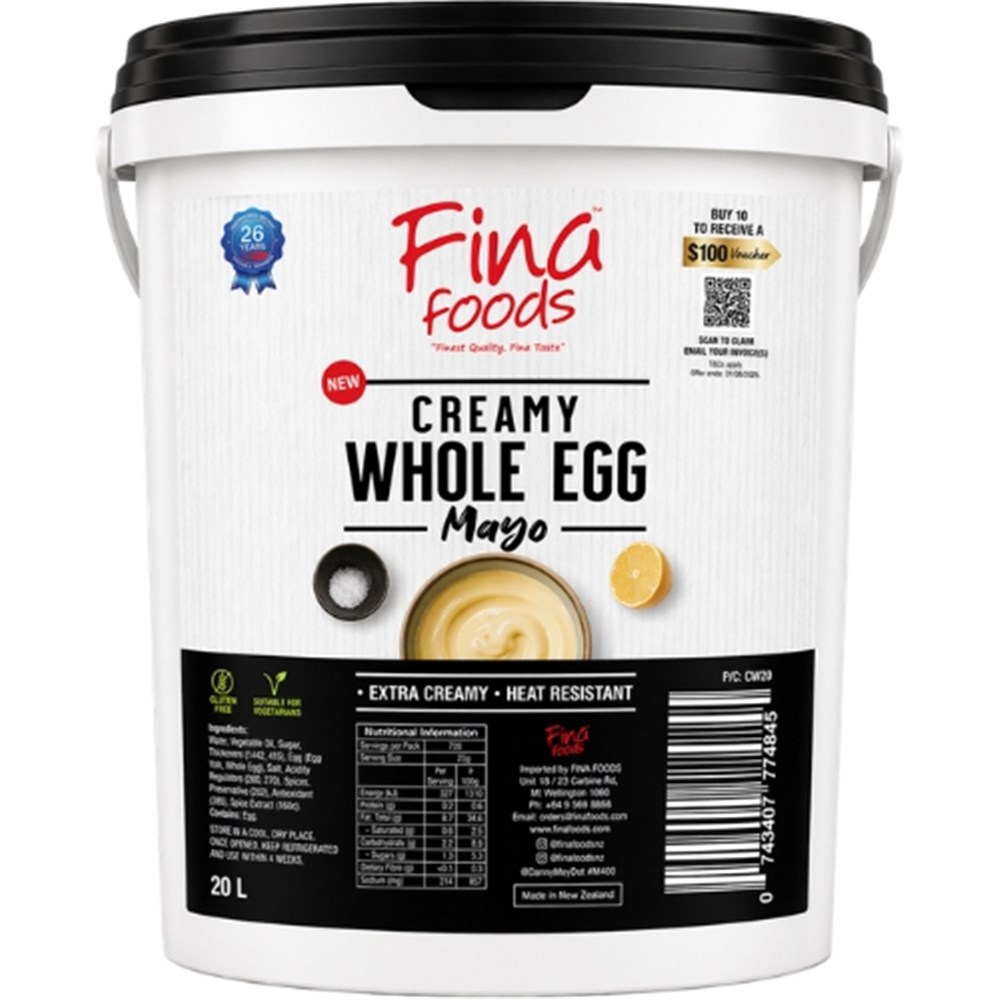 MAYONNAISE WHOLE EGG 20LT