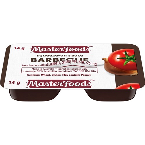 BBQ SAUCE SQUEEZE PC 100X14GM