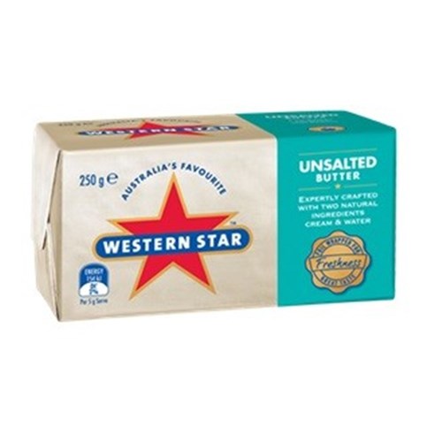 BUTTER UNSALTED 250GM