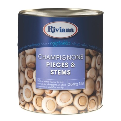 CHAMPIGNON MUSHROOM PIECES & STEMS 2.84kg