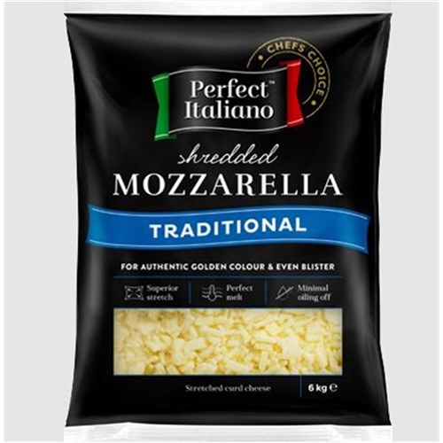 CHEESE MOZZARELLA SHREDDED 2X6KG