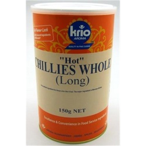 CHILLIS WHOLE DRIED 150GM