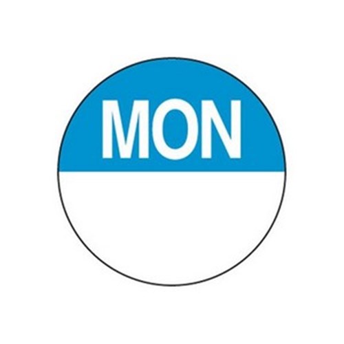 DAY DOTS MONDAY LARGE 40MMX500 EACH