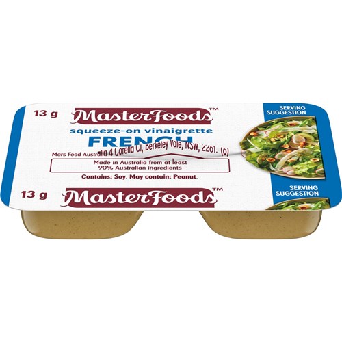 DRESSING FRENCH VINAIGRETTE SQUEEZE PC 100X13GM