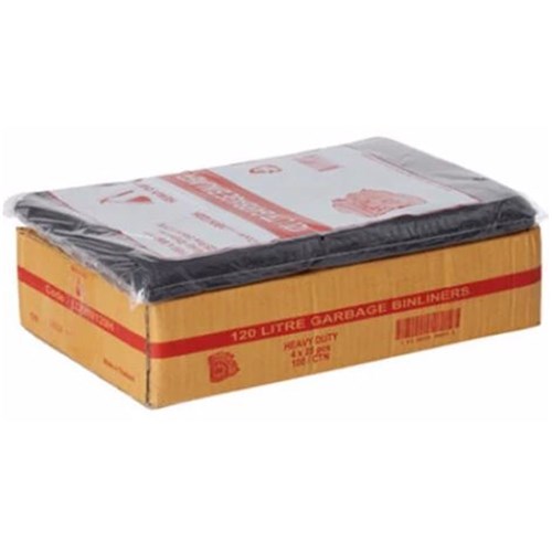 GARBAGE BAGS BIN LINER 120LT 100'S