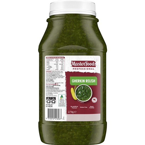 GHERKIN RELISH 2.7KG