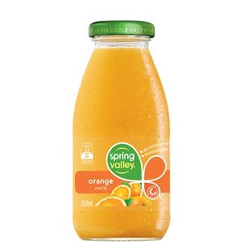 JUICE ORANGE GLASS BOTTLE 24X300ML