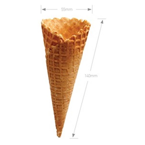 NATURAL WAFFLE CONES SMALL B 312'S