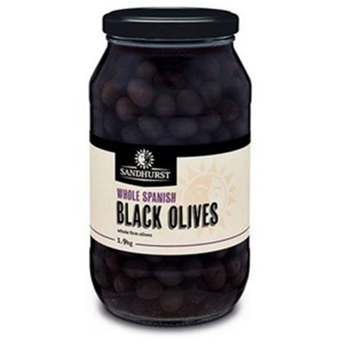 OLIVES BLACK WHOLE SPANISH 1.9KG