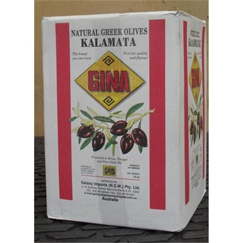 OLIVES SLICE KALAMATA 10KG