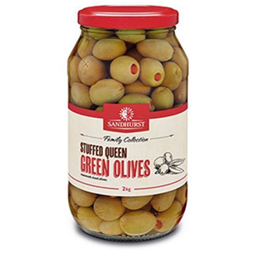 OLIVES STUFFED GREEN 2KG
