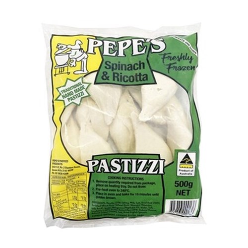 PASTIZZI SPINACH & CHEESE 500GM