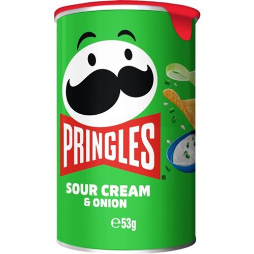 PRINGLES SOUR CREAM GREEN 12X53GM