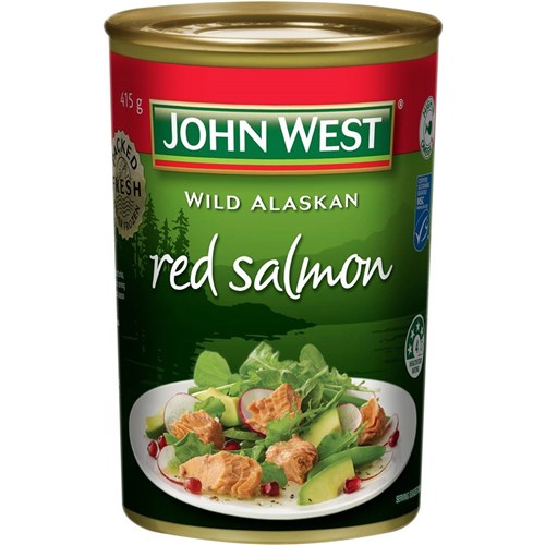 SALMON TIN RED 415GM