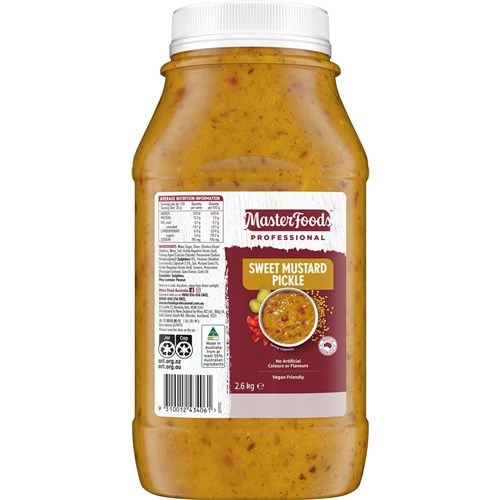 MUSTARD PICKLE RELISH SWEET 2.6KG