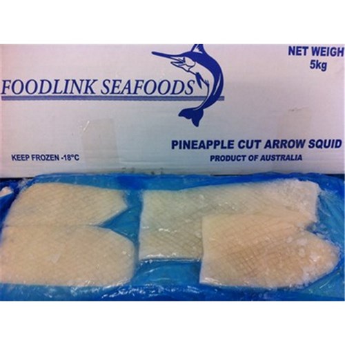 SQUID PINEAPPLE CUT 5KG N.Z / AUSTRALIA