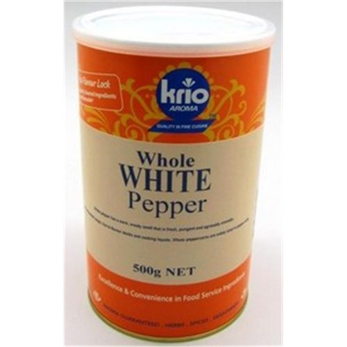 PEPPER WHITE  WHOLE 600GM