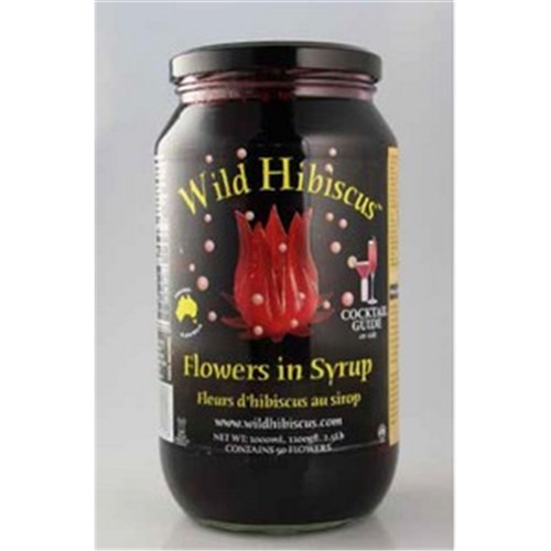 WILD HIBISCUS FLOWERS IN SYRUP 250GM