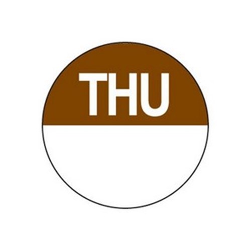 DAY DOTS THURSDAY LARGE 40MMX500EACH