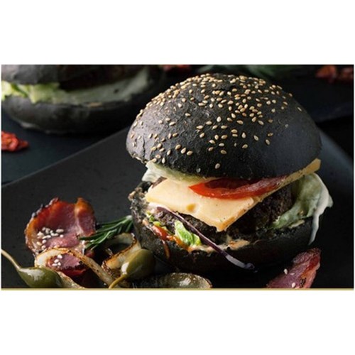 BRIOCHE BUN CHARCOAL FB 65X90GM