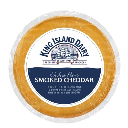 CHEESE CHEDDAR SMOKED AVG 2.9KG R/W