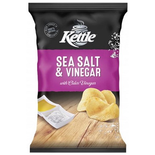 KETTLE CHIPS SALT& VIN 12X90GM