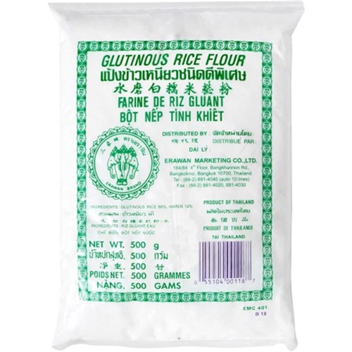 FLOUR RICE WHITE GLUTINOUS 500GM