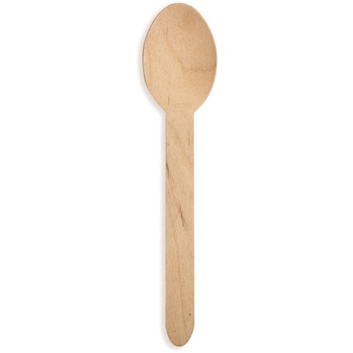 WOODEN CUTLERY SPOON 100'S