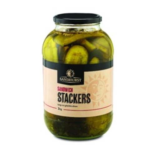 GHERKIN SLICED SANDWICH STACKERS 2KG