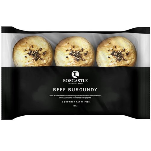 PIES PARTY BEEF & BURGUNDY 48X55GM