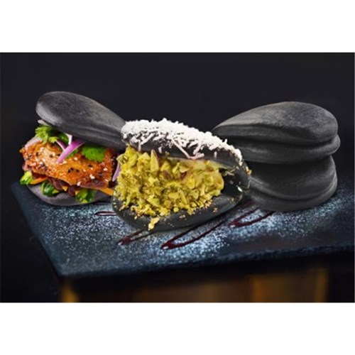 LOTUS LEAF BAO CHARCOAL BUN SMALL 120X30GM