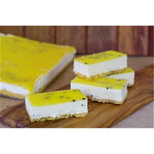 CHEESECAKE CHILLED PASSIONFRUIT TRAY 30X40CM