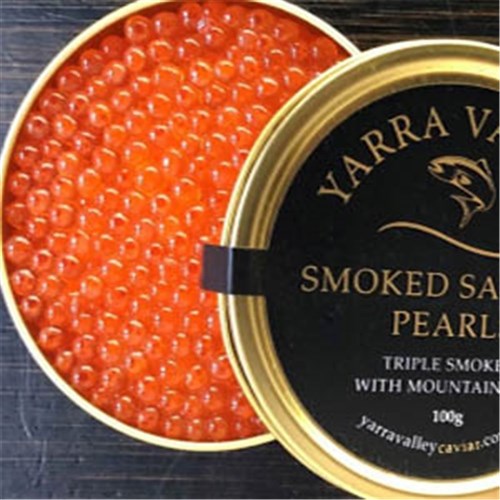 SMOKED SALMON PEARLS 100GM