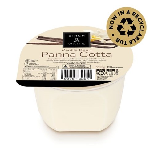 PANNA COTTA VANILLA BEAN 110GM X 30