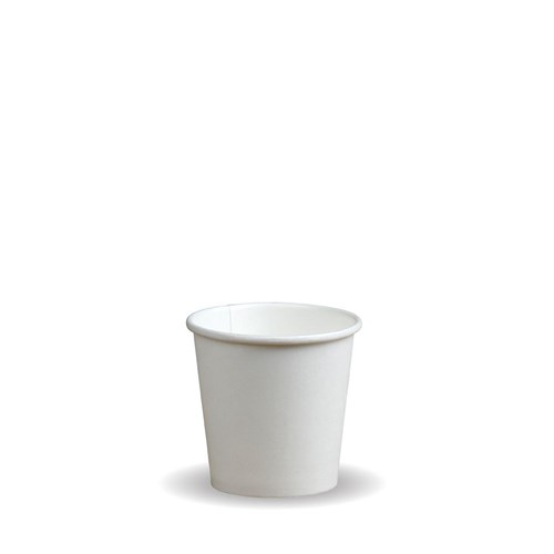COFFEE CUP 4OZ  SINGLE WALL WHITE 1000'S