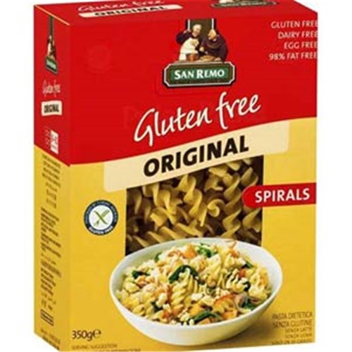 PASTA SPIRALS #226 GLUTEN FREE 6X350GM