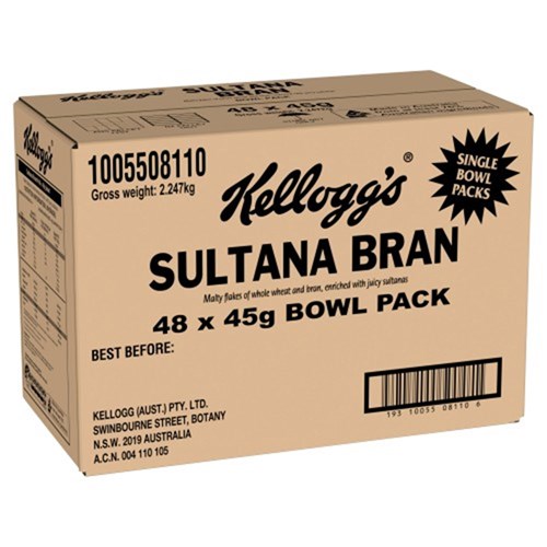 SULTANA BRAN TRAVEL BOWL 48X45GM