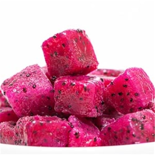 PINK DRAGON FRUIT CUBES FROZEN 1KG