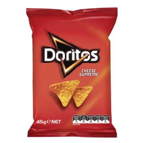 CORN CHIPS CHEESE SUPREME 18X45GM