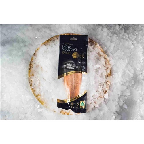 SMOKED RAINBOW TROUT FILLETS HOT 200GM AVG R/W