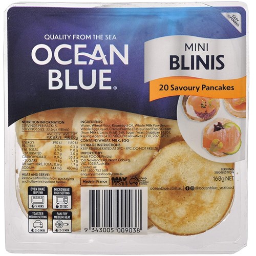 BLINIS MINI 6X168GM (120 PIECES)