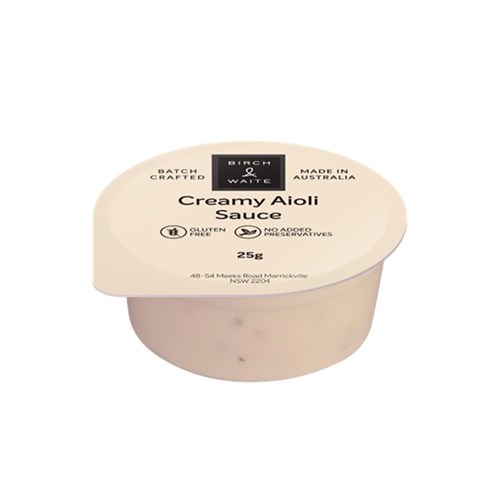 AIOLI CREAMY SAUCE CUP PC 120X25ML