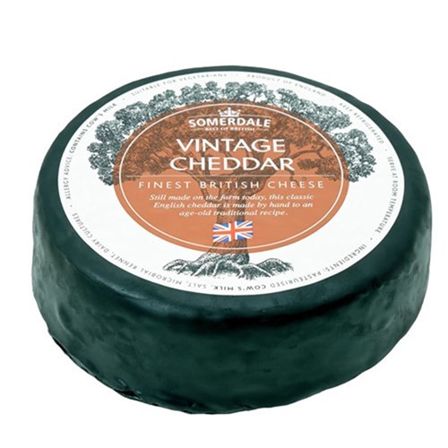 CHEESE CHEDDAR BLACK WAX AVG 1.5KG