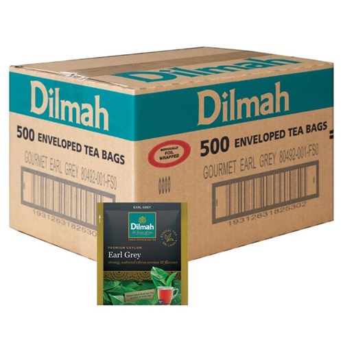 TEA BAGS ENVELOPE EARL GREY 500 X 2GM