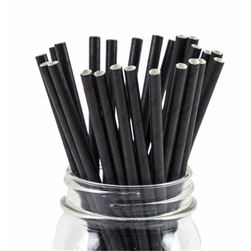 STRAWS PAPER JUMBO BLACK 2500'S