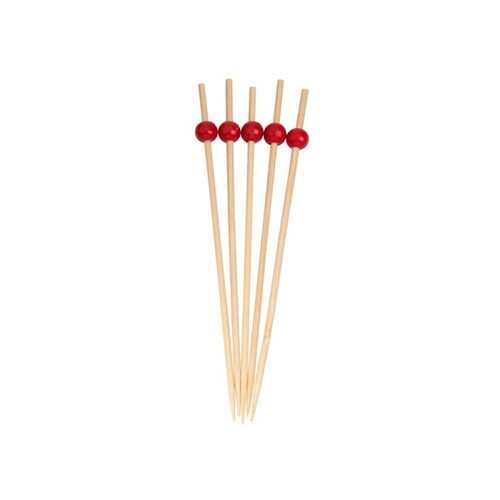 BAMBOO PICKS RED BALL 100'S