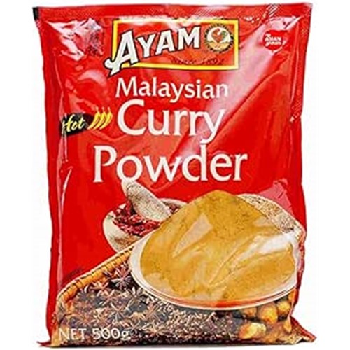 CURRY POWDER HOT MALAYSIAN 500GM